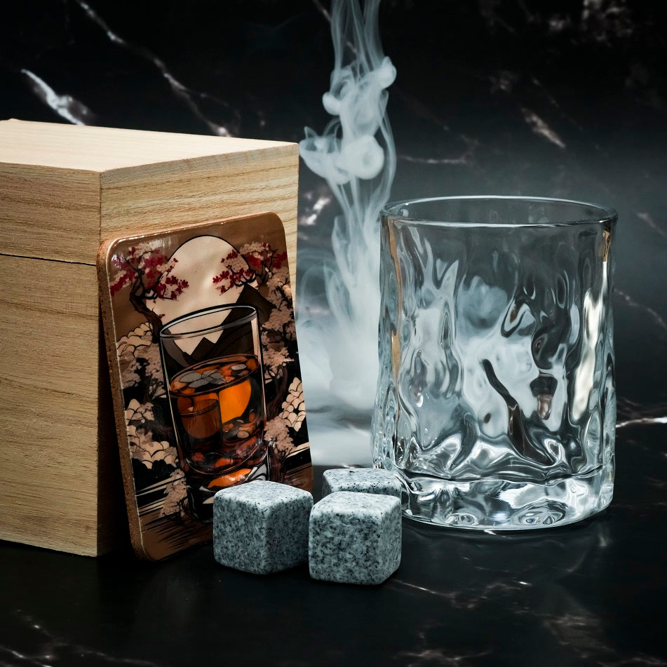 Verre Japonais Ajiwai 312 - Coffret Bois