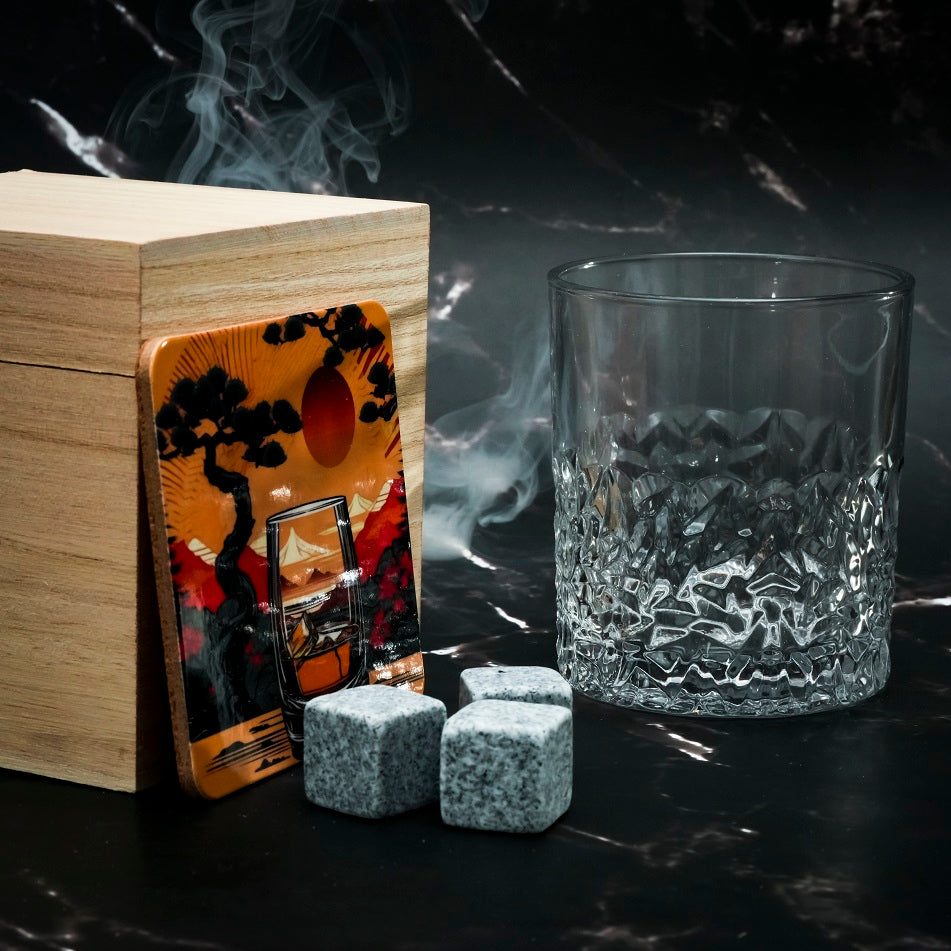 Verre Japonais Ajiwai 329 - Coffret Bois