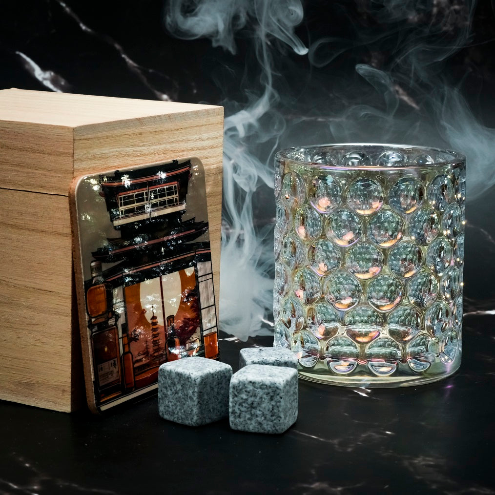 Verre Japonais Ajiwai 338 - Coffret Bois