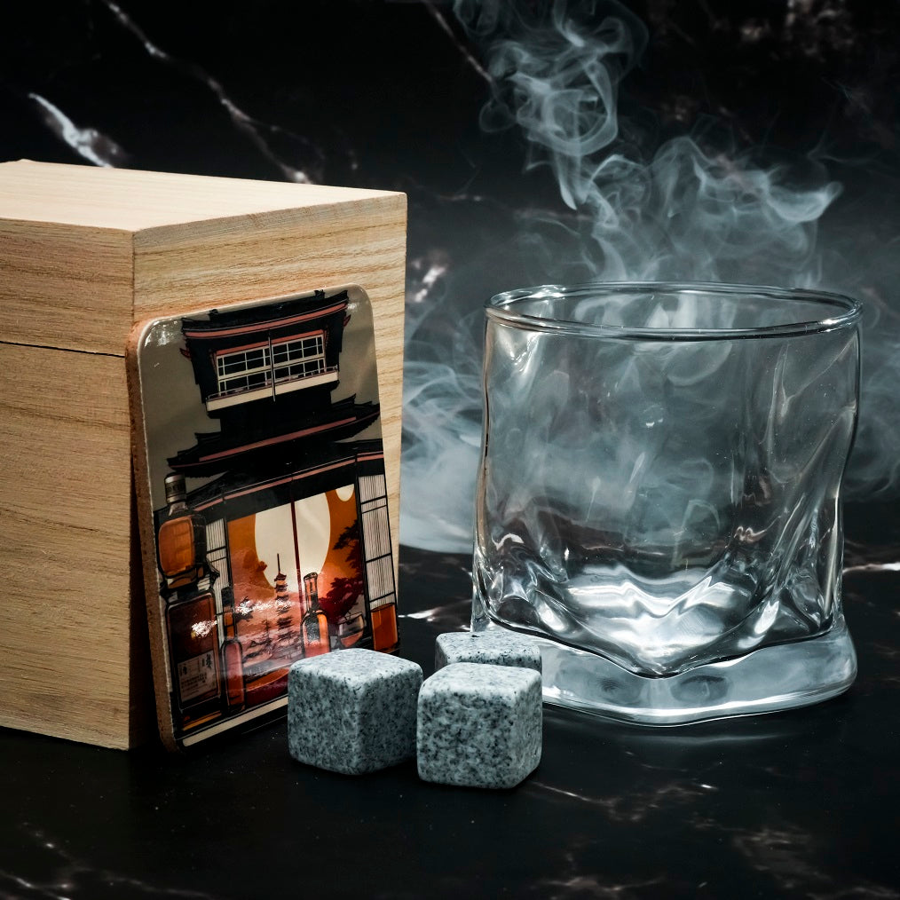 Verre Japonais Ajiwai 369 - Coffret Bois
