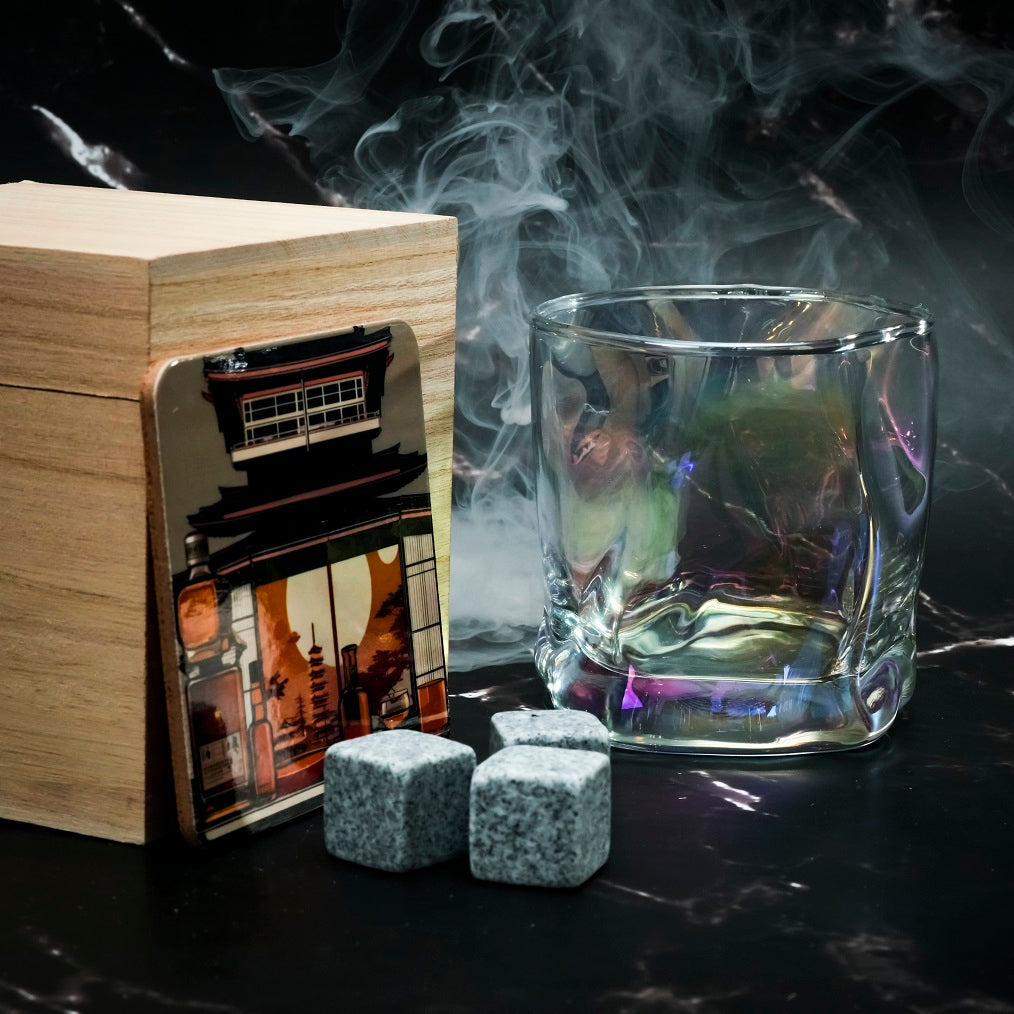 Verre Japonais Ajiwai 369RB - Coffret Bois