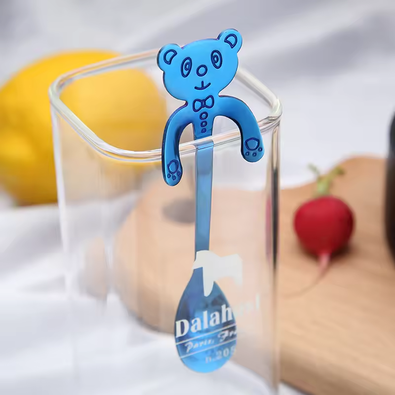 Cuillère Ourson - Pour le Thé, le Café ou le Dessert - 4 Couleurs