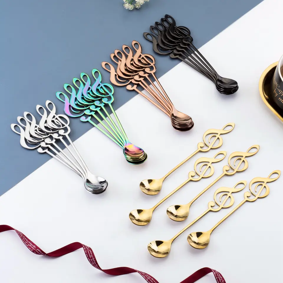 Cuillère 'Music Note' - 4 couleurs disponibles