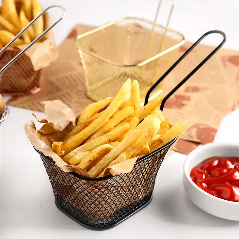 Panier à Frites - Rectangulaire - 4 couleurs disponibles
