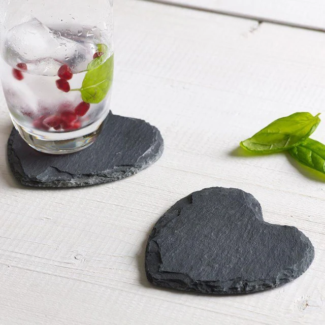 Dessous de Verre en Ardoise - 3 formes disponibles