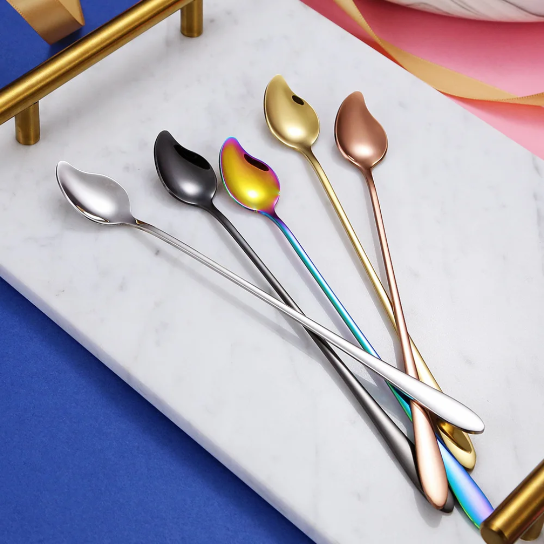 Cuillère "Mango" - Manche long - 4 couleurs disponibles