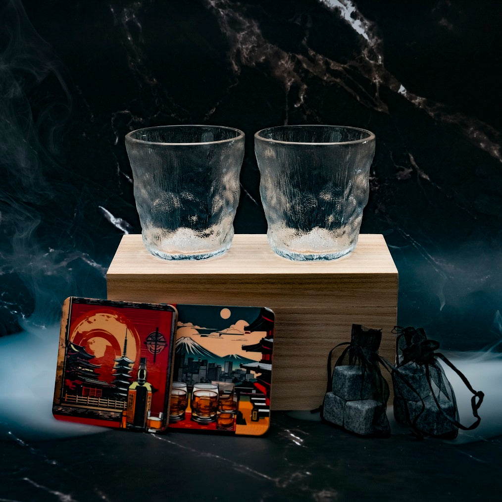 Verre Japonais Ajiwai 310 - Coffret Bois
