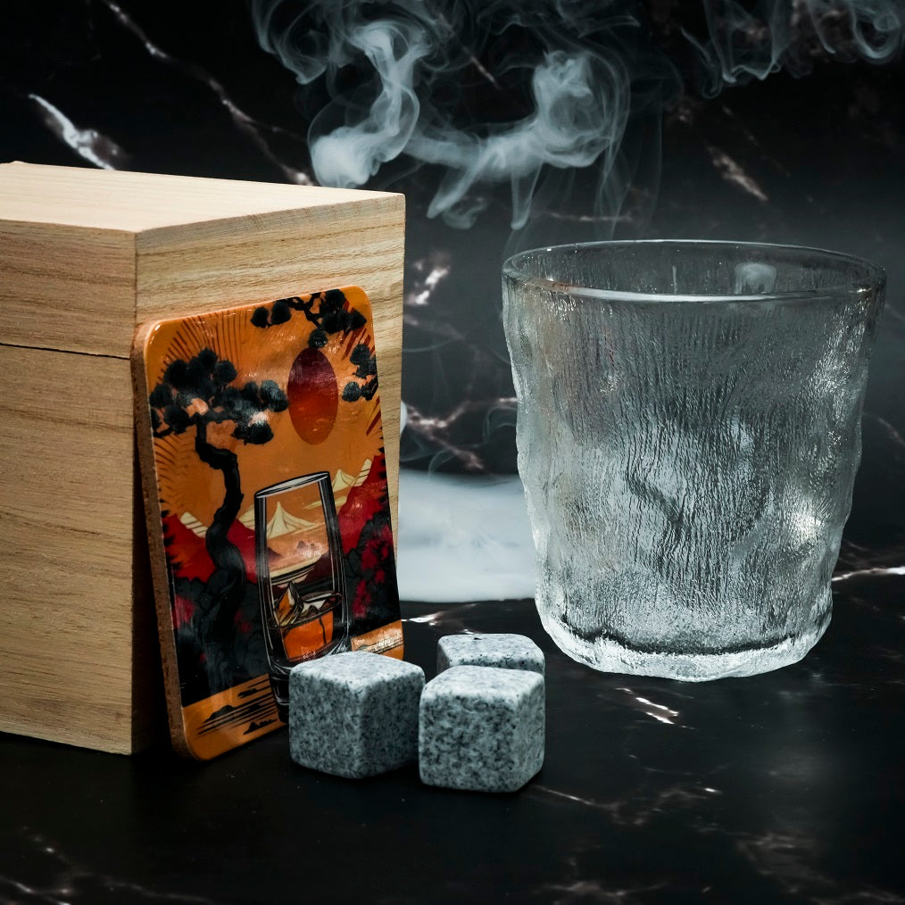 Verre Japonais Ajiwai 310 - Coffret Bois
