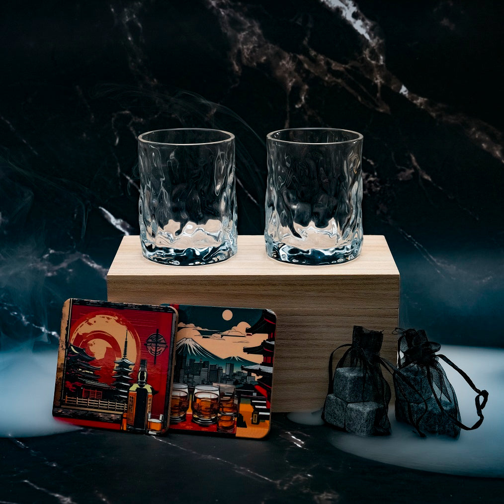 Verre Japonais Ajiwai 312 - Coffret Bois