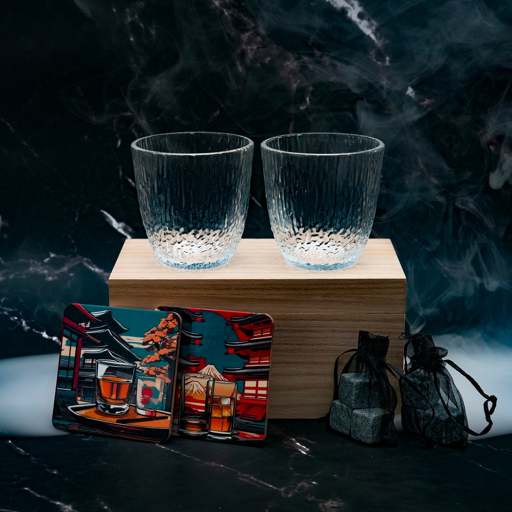 Verre Japonais Ajiwai 314 - Coffret Bois