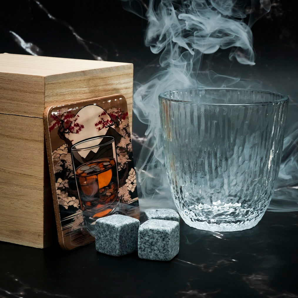 Verre Japonais Ajiwai 314 - Coffret Bois