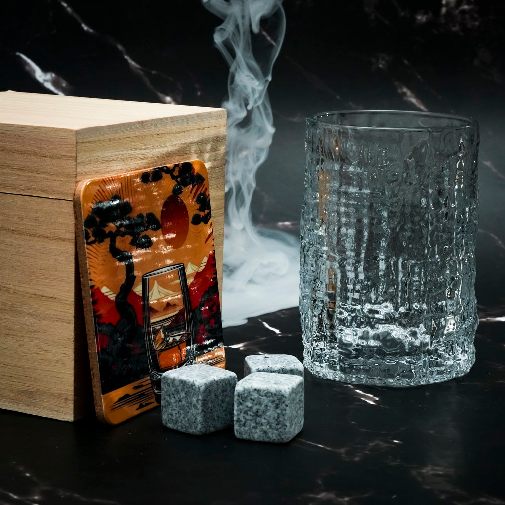 Verre Japonais Ajiwai 316 - Coffret Bois