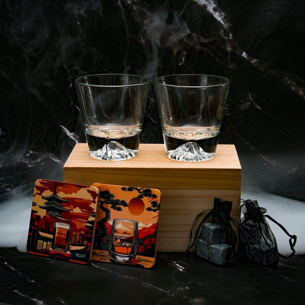 Verre Japonais Ajiwai 321 - Coffret Bois