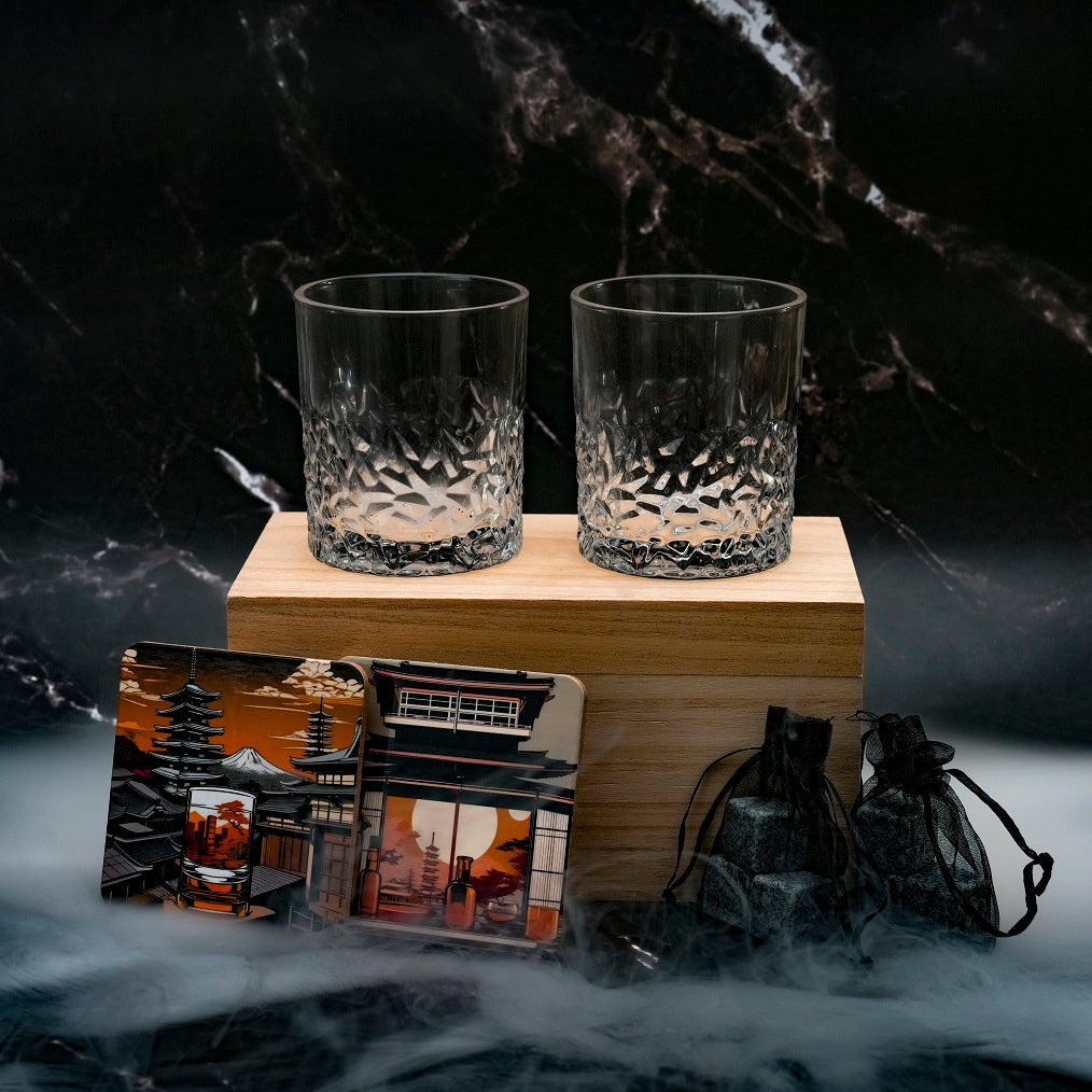Verre Japonais Ajiwai 329 - Coffret Bois