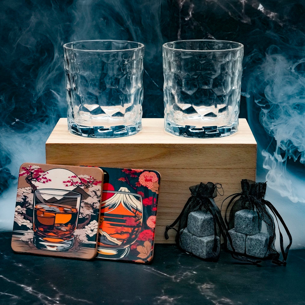 Verre Japonais Ajiwai 336 - Coffret Bois