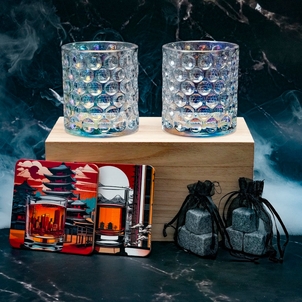 Verre Japonais Ajiwai 338 - Coffret Bois