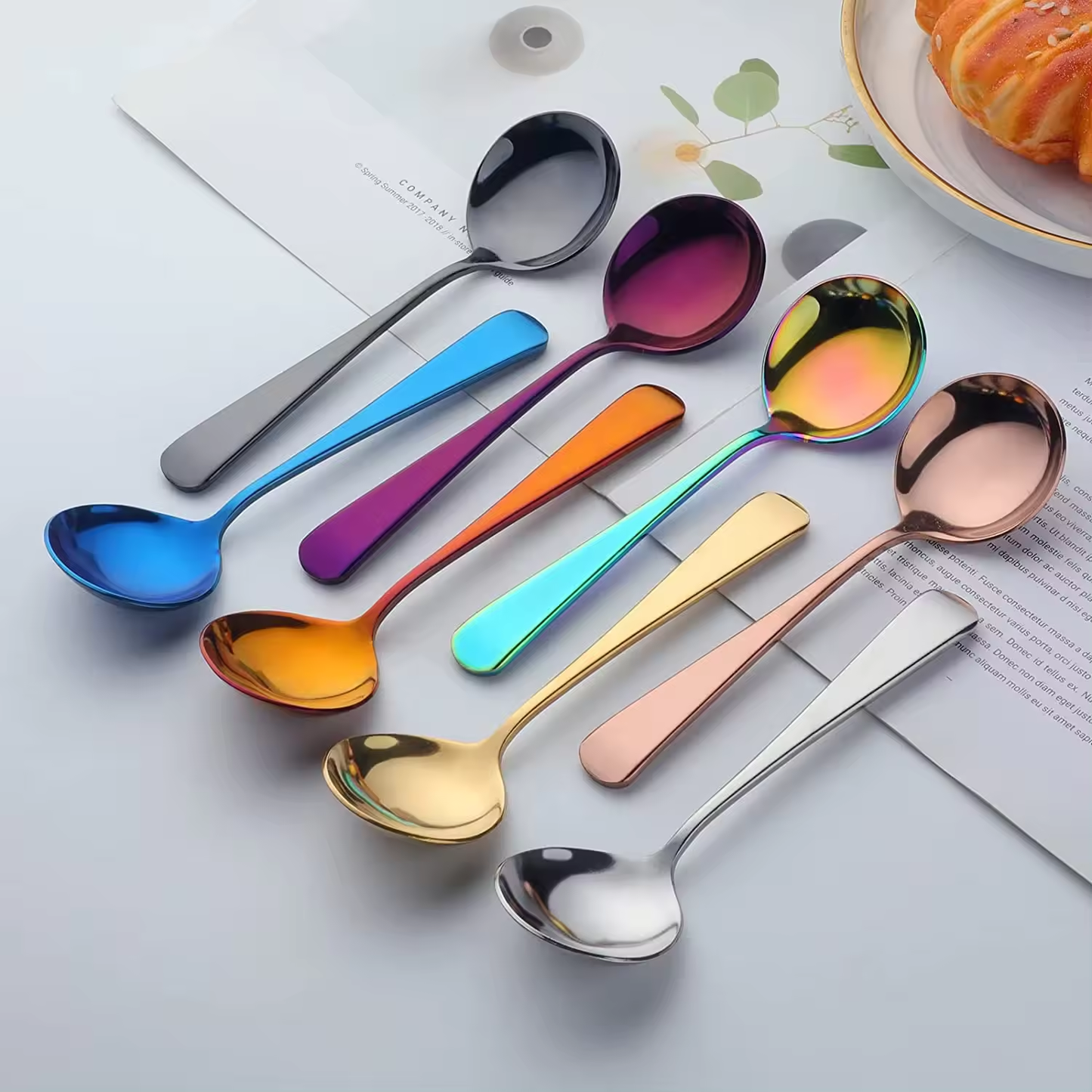 Cuillère 'Cupping' - 10 couleurs- Dessert, thé, café ou petit-déjeuner