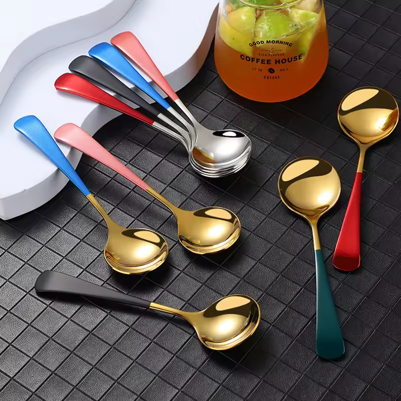 Cuillère 'Cupping' - 10 couleurs- Dessert, thé, café ou petit-déjeuner
