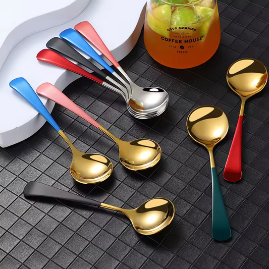 Cuillère 'Cupping' - 10 couleurs- Dessert, thé, café ou petit-déjeuner