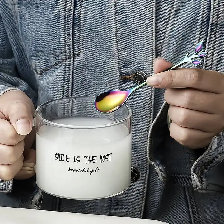 Cuillère Feuille - Pour le thé, le café ou les desserts - 4 couleurs