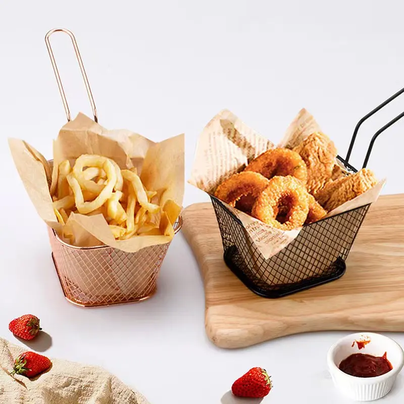 Panier à Frites - Rectangulaire - 4 couleurs disponibles
