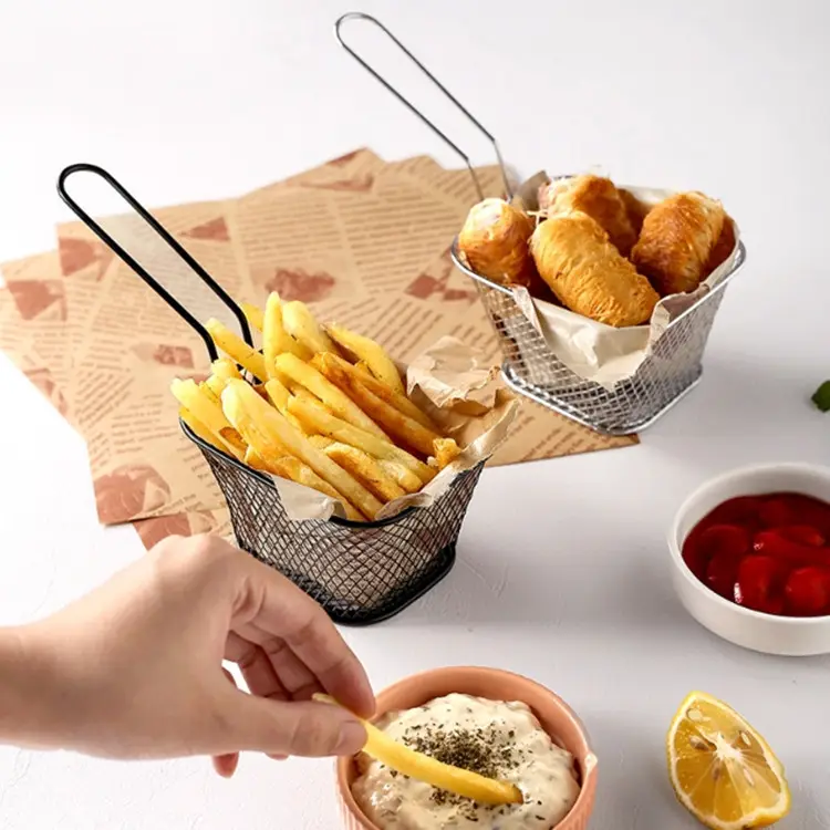 Panier à Frites - Rectangulaire - 4 couleurs disponibles
