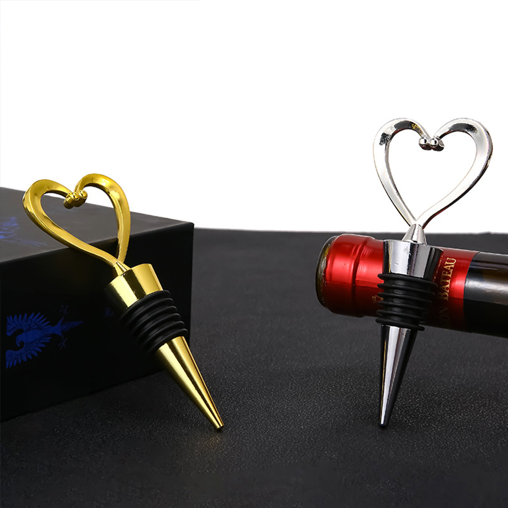 Bouchon Inox - Stopper - Cœur - Argenté ou Doré