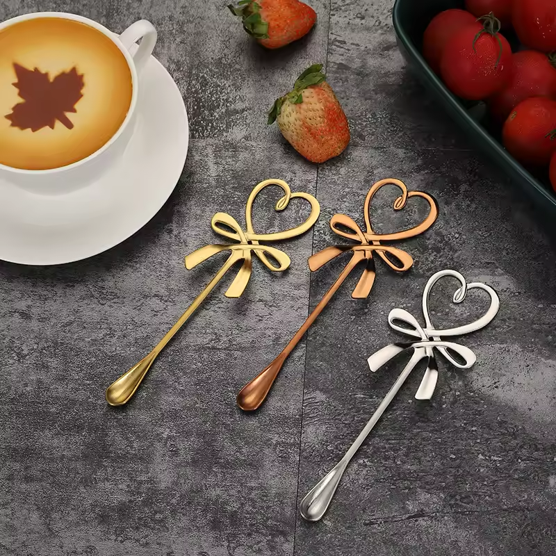 Touillette à Café "Cœur" - 4 coloris disponibles