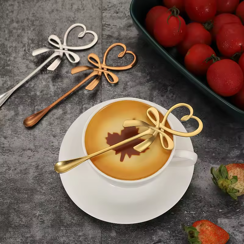 Touillette à Café "Cœur" - 4 coloris disponibles