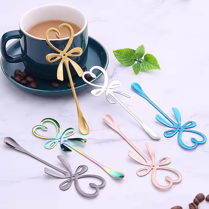 Touillette à Café "Cœur" - 4 coloris disponibles