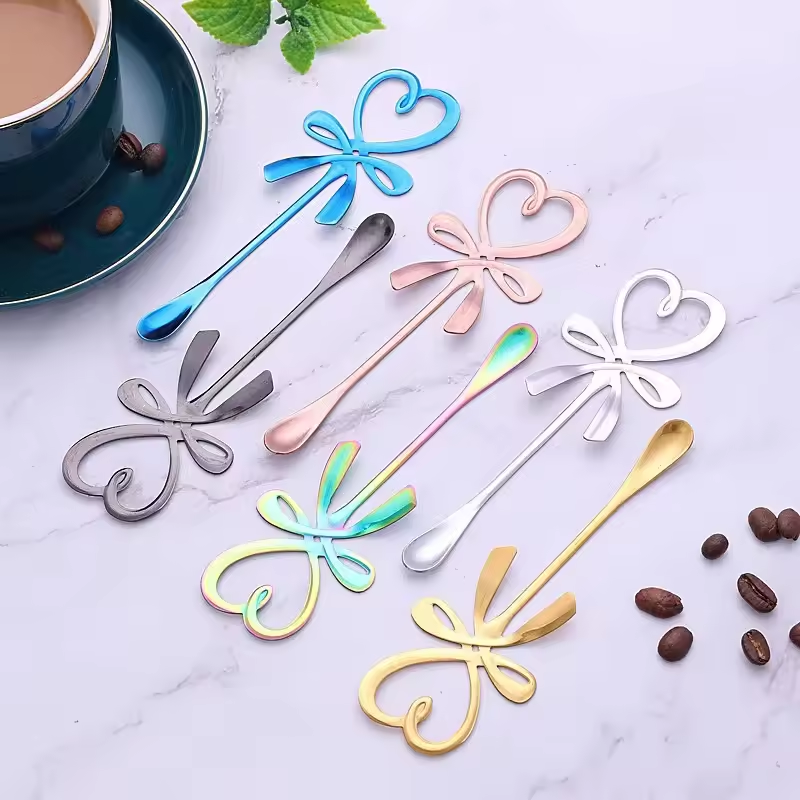 Touillette à Café "Cœur" - 4 coloris disponibles