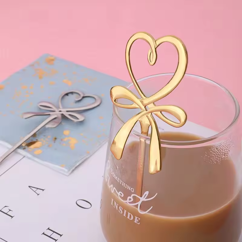 Touillette à Café "Cœur" - 4 coloris disponibles