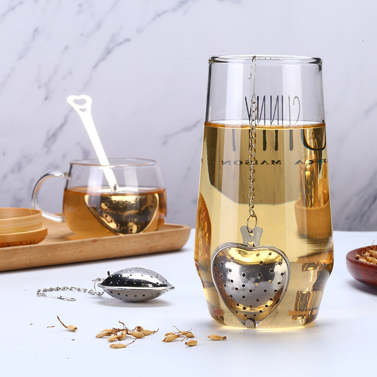 Infuseur à thé - Forme cœur - À suspendre - 4 couleurs