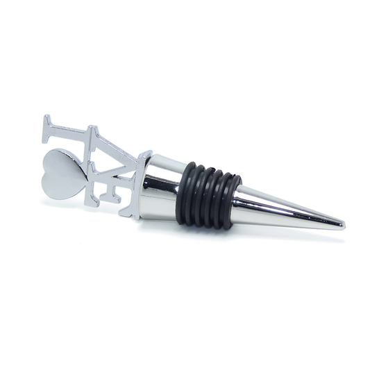 Bouchon Inox - Stopper - Love - Argenté ou Doré