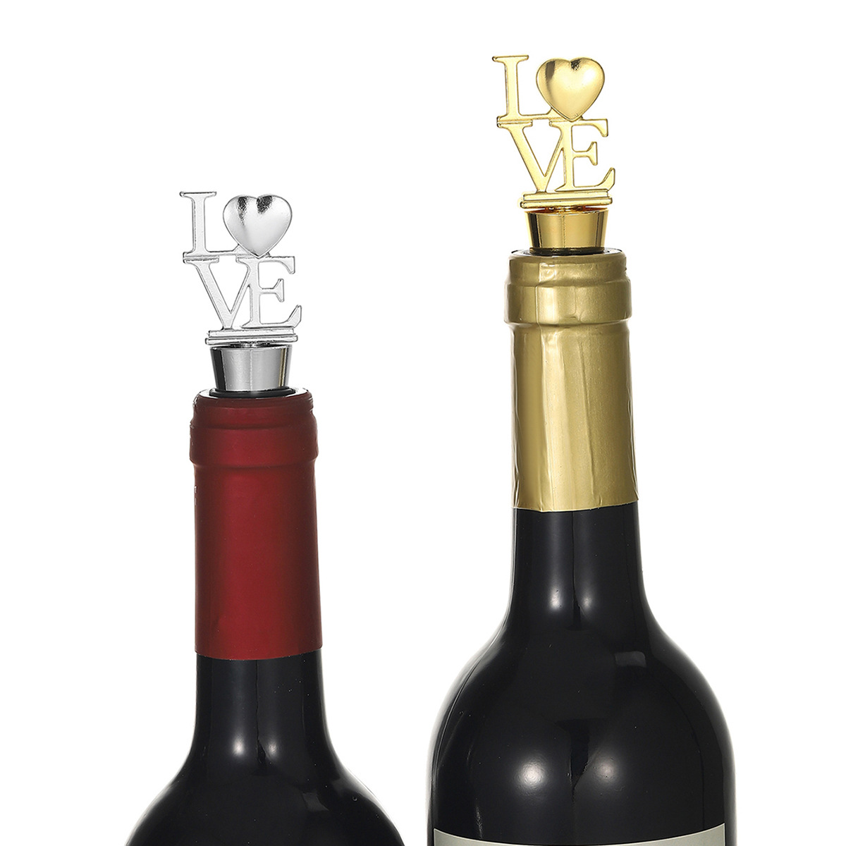 Bouchon Inox - Stopper - Love - Argenté ou Doré