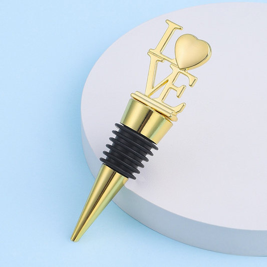 Bouchon Inox - Stopper - Love - Argenté ou Doré