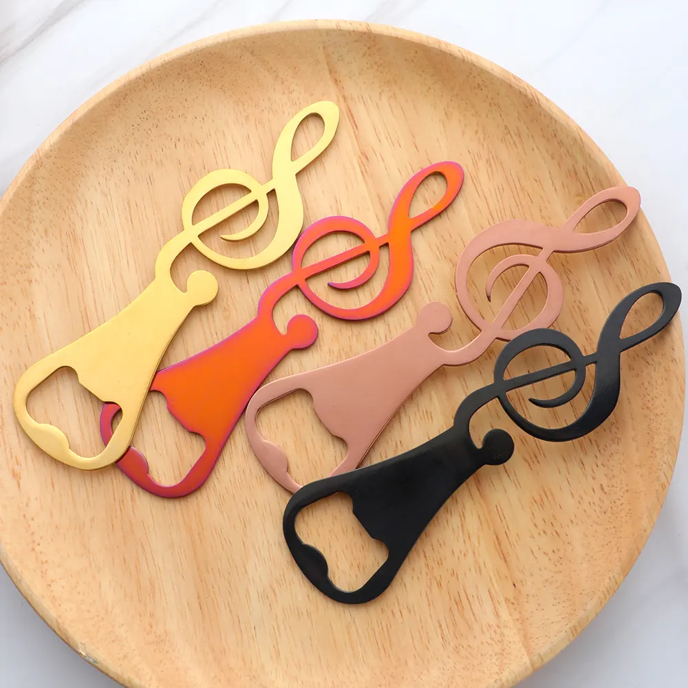 Décapsuleur - Clé de Sol - 6 coloris disponibles