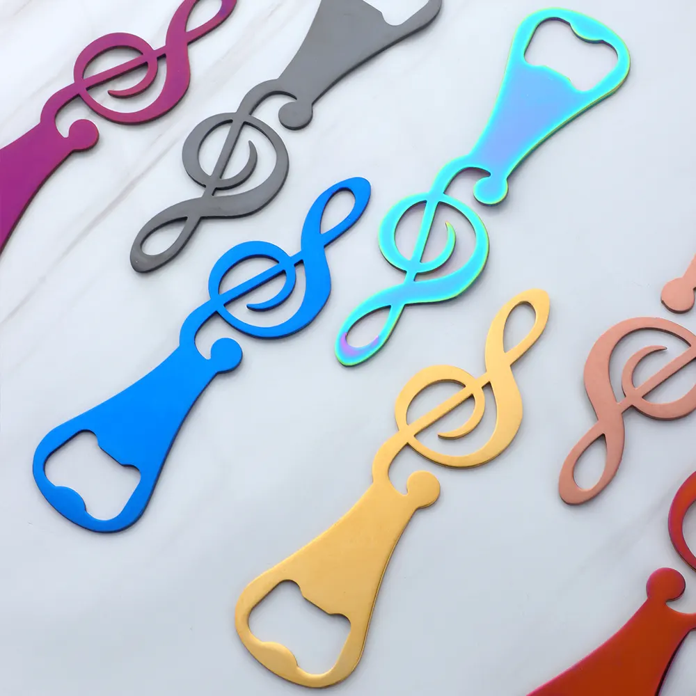 Décapsuleur - Clé de Sol - 6 coloris disponibles