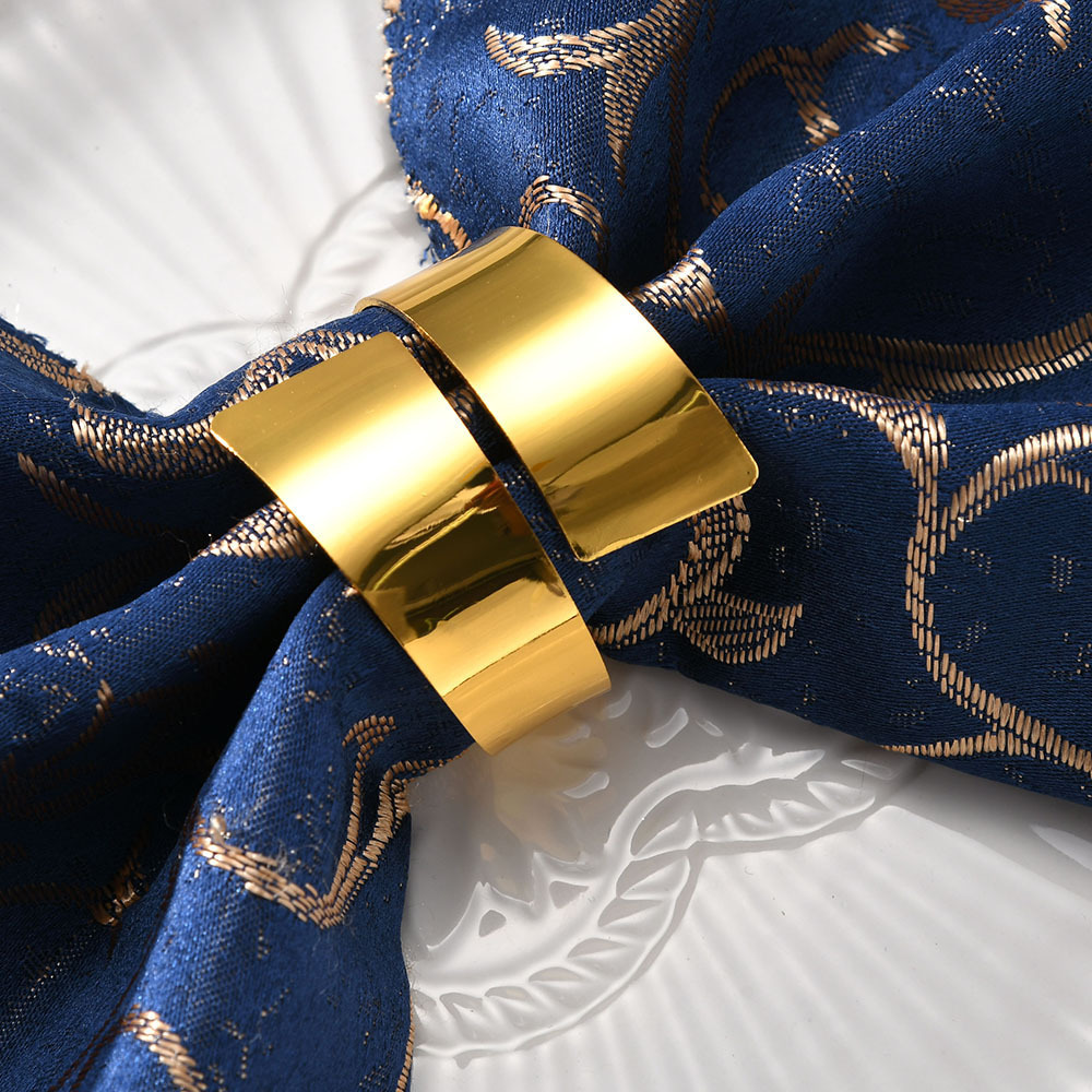 Rond de Serviette - Flat & Round - Argenté ou Doré