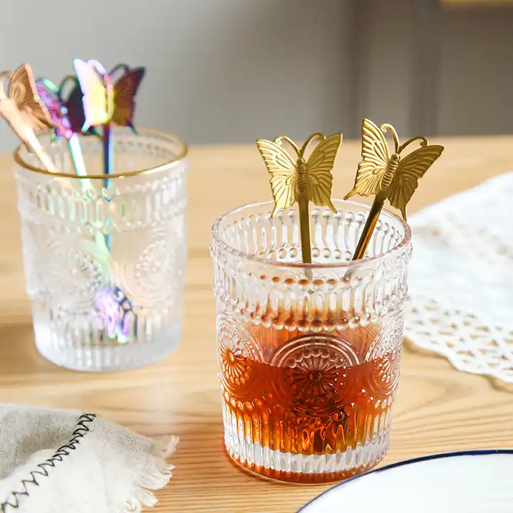 Cuillère Papillon - Pour le thé, le café ou les desserts - 4 couleurs