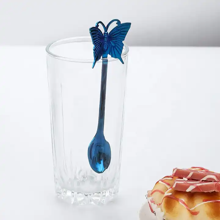 Cuillère Papillon - Pour le thé, le café ou les desserts - 4 couleurs