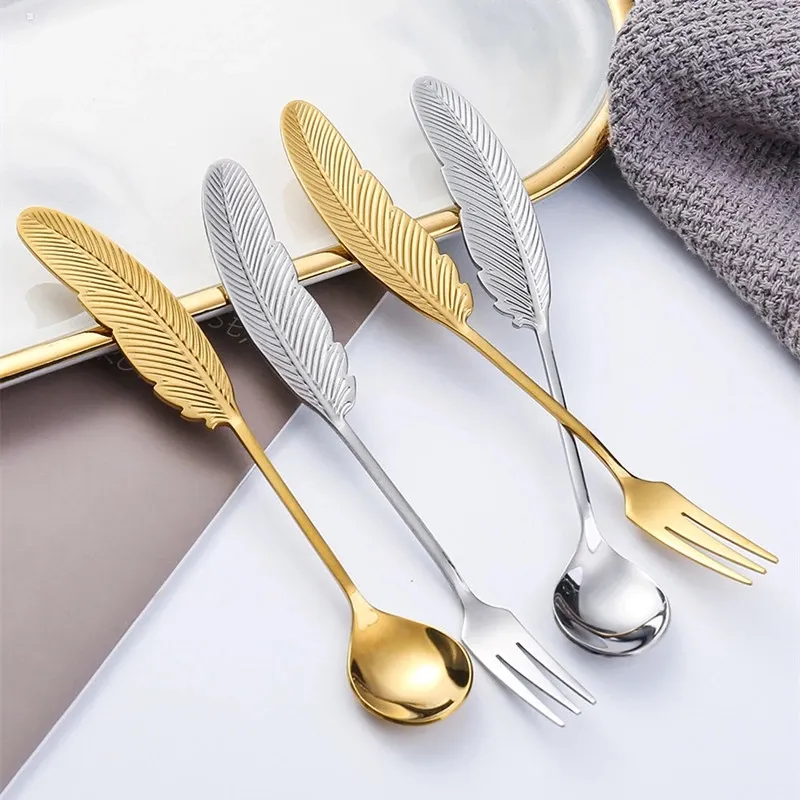 Fourchette Plume - Pour apéritifs, tapas ou desserts - 4 couleurs