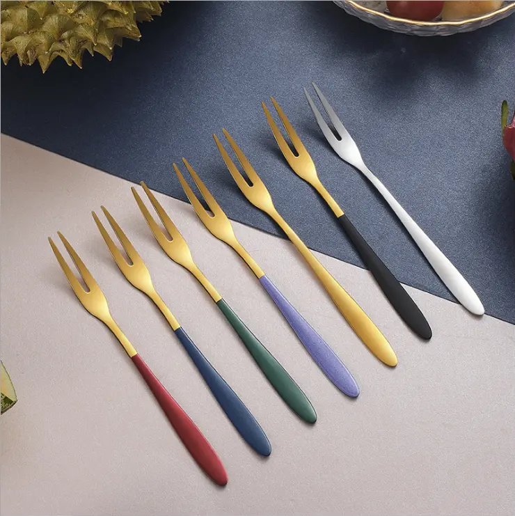 Petite fourchette - 10 couleurs- Pour apéritifs, tapas ou desserts