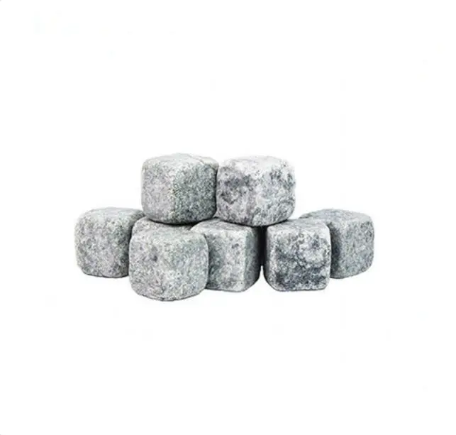 Set de 6 glaçons en Granite avec pochon