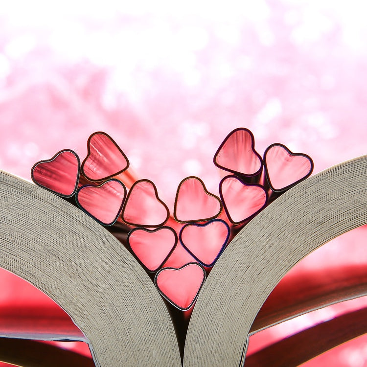 Pailles en Inox Coeur - 215x8mm - 6 coloris