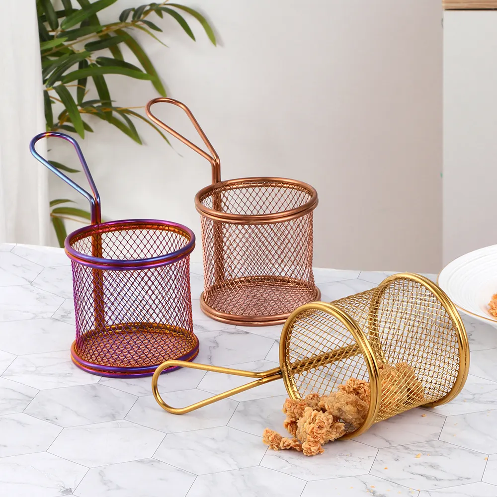 Panier à Frites - Rond - 4 couleurs disponibles