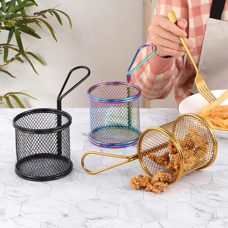 Panier à Frites - Rond - 4 couleurs disponibles